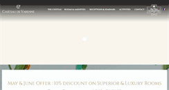 Desktop Screenshot of chateaudevarenne.com